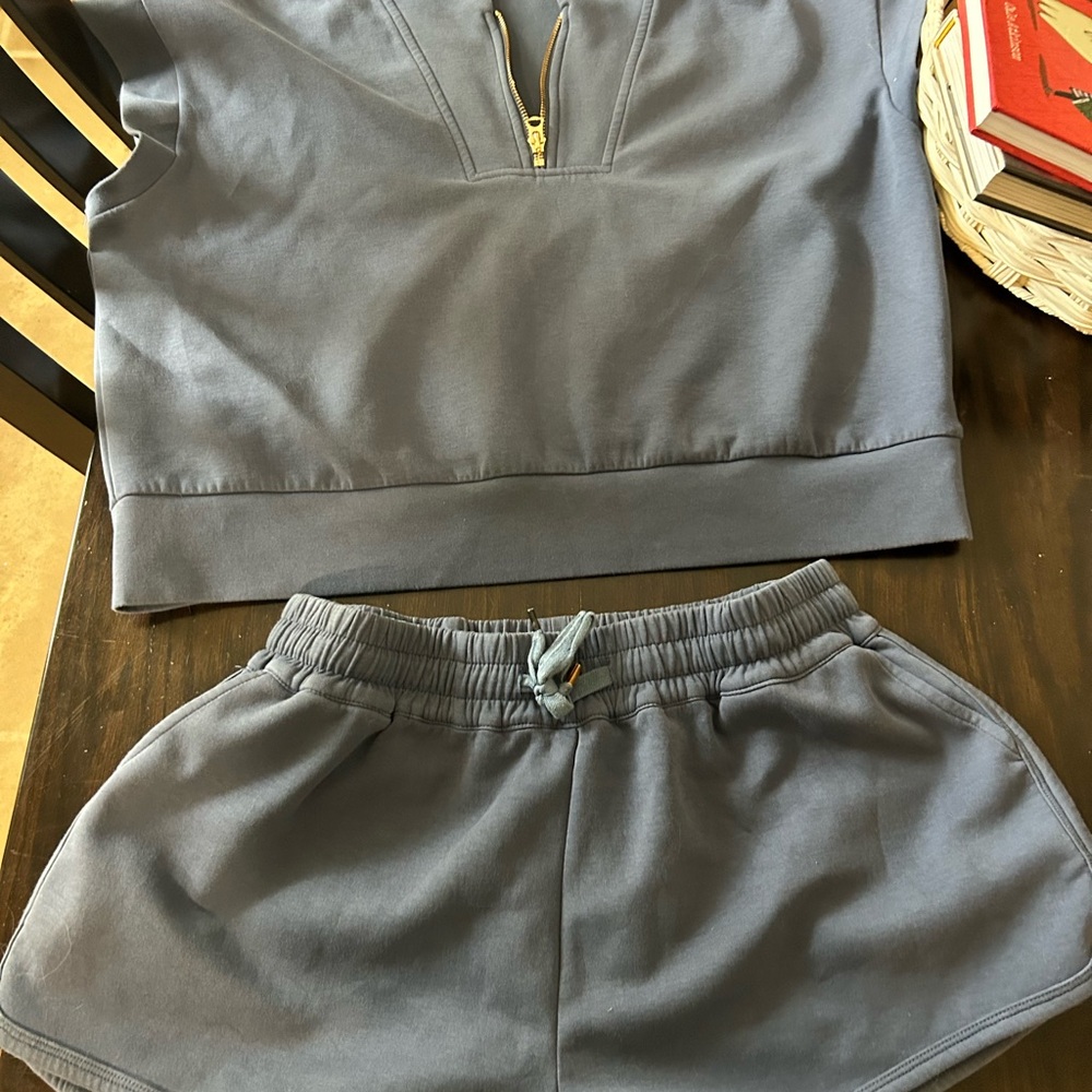 BUCKETLIST casual 2 piece set - blue/grey